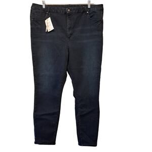 ASOS CURVE Jeans Women's Plus Size US 20 UK 24 Dark Wash High Rise Stretchy